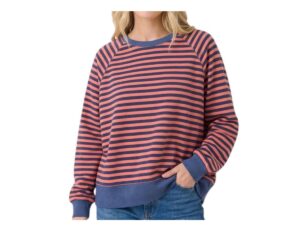 STACCATO CREW NECK RELAXED FIT STRIPE SWEATSHIRT