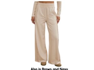BLUPEPPER ELASTIC WAIST SIDE PANEL LOUNGE PANT