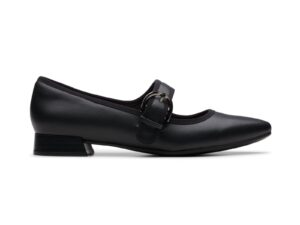 CLARKS NATALYN MAY BLACK LEATHER