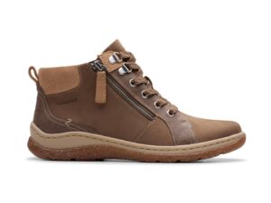 CLARKS ORLENE TOP WATERPROOF DARK SAND NUBUCK
