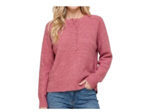 STACCATO SUPER SOFT HENLEY SWEATER