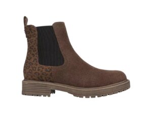 BLOWFISH ALFIE DARK BROWN FAUX SUEDE LEOPARD