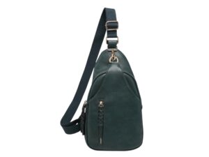 JEN & CO NIKKI SLING BAG DARK FOREST GREEN