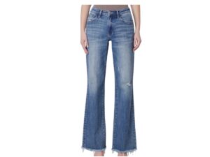 LOVERVET BY VERVET HIGH RISE DISTRESSED VINTAGE FLARE