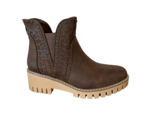 VERY G ARYANA 2 CHOCOLATE WEDGE BOOTIE