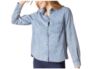 HABITAT LIGHT DENIM SHAPED SHIRT