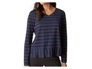 HABITAT SHADOW STRIPE SEAMED TEE