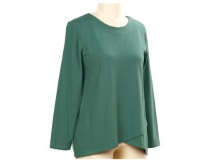 SOUTHERN LADY ASYMMETRICAL HEM SOFT KNIT TOP