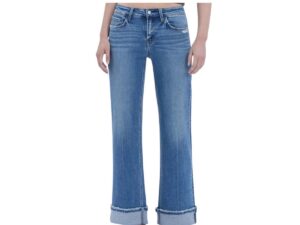 LOVERVET BY VERVET MID RISE ANKLE CUFFED SLIM WIDE