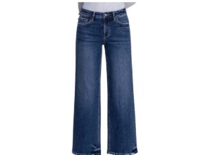 LOVERVET BY VERVET MID RISE WIDE LEG ANKLE