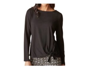 HABITAT TRAVEL KNIT TIE FRONT TOP