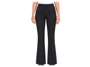ETHYL BLACK PULL ON TROUSER FLARE