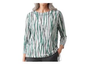 SOUTHERN LADY VERTICAL PRINT SIDE TIE TOP