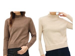 BE COOL MOCK NECK PULLOVER SWEATER