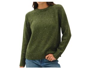BE COOL OVERSIZED RAGLAN SLEEVE TWEED SWEATER