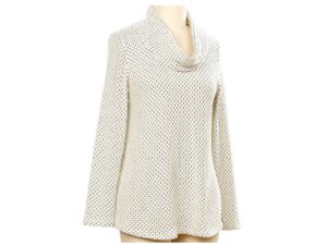 SOUTHERN LADY TEXTURED KNIT COWL NECK SWEATER
