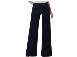 VERVET BY FLYING MONKEY MID-RISE TROUSER FOLD WIDE JEAN