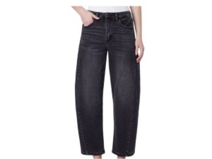 FLYING MONKEY HIGH RISE BLACK BARREL JEAN