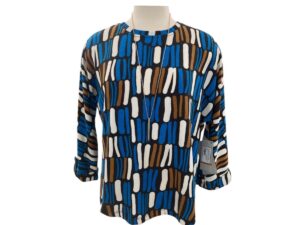 MULTIPLES DOLMAN SLEEVE VERTICAL PRINT TOP