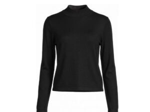 MULTIPLES BLACK LONG SLEEVE MOCK NECK SWEATER