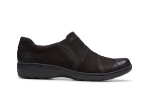 CLARKS CARLEIGH ABBY BLACK NUBUCK