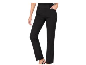 MULTIPLES BLACK PULL ON 30"IN. BOOTCUT PANT